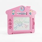 Lousa Mágica Educativa 2 em 1 Sensorial Rosa Azul Infantil Cor:Rosa