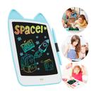 Lousa Mágica Gatinho Tela LCD 8 Polegadas Tablet Infantil com Caneta Desenhar e Escrever