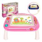 Lousa Mágica Interativa Mesa Infantil Tablet Educativo Rosa