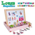 Lousa Magnética Dupla Face Mundo Encantado 3 Anos Carimbrás - Carimbras