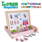 Lousa Magnética Dupla Face Mundo Encantado 3 Anos Carimbrás - Carimbras