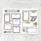 Lousa Magnética Imã Infantil Planner Semanal