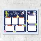 Lousa Magnética Imã Infantil Space