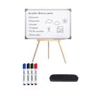 Lousa Quadro Brainstorming Mapa Mental 90x60 Leve Com Tripé 1m Pinus 4 Canetas Apagador