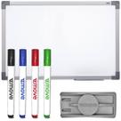 Lousa Quadro Branco 120x90 Soft Alumínio + 4 Caneta Apagador
