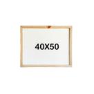 Lousa Quadro Branco 40x50 Didática Sala De Aula Reuniões Planejamento Anotações Moldura Madeira Resistente