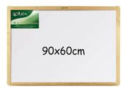 Lousa quadro branco 90x60 madeira - souza