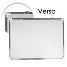 Lousa Quadro Branco Magnético Moldura Alumínio Com Caneta Apagador E Imã Para Recados 35x50