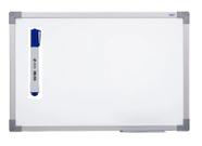 Lousa Quadro Branco Moldura De Aluminio 40x30Cm Acompanha 1 Caneta