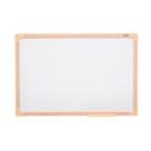 Lousa Quadro Branco Superfície UV Moldura MDF Carvalho Soft 90x60 Cm