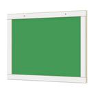 Lousa quadro escolar verde liso madeira mdf 30x40cm para recados estudo junges