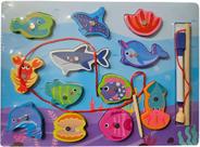 Lousa Quadro Infantil Educativo com Pesca Magnética 29x22cm Lousa Quadro Infantil Educativo com Pesca Magnética 29x22cm