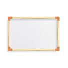 Lousa quadro magnético branco 40 x 60 escolar madeira