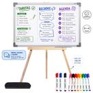 Lousa Quadro Para Menu Promoções Recepção Pedidos 90x60 Com Tripé 100cm 12 Canetas