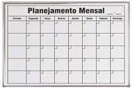 Lousa Quadro Planejamento Mensal 60x40cm Moldura Aluminio Lousa Quadro Planejamento Mensal 60x40cm Moldura Aluminio