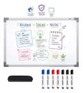 Lousa Quadro Resistente Para Recados ideias e Notas 40x60 Portátil Com Apagador 7 Canetas Lousa Quadro Resistente Para Recados ideias e Notas 40x60 Portátil Com Apagador 7 Canetas
