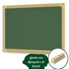 Lousa quadro verde escolar 40 x 60 cm + apagador