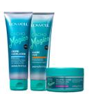 Lowell Cacho Magico Shampoo 240ml Creme Modelador 240ml e Gelatina 240ml