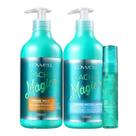 Lowell Cacho Magico Shampoo 500ml Creme Modelador 500ml e Oleo 60ml Lowell Cacho Magico Shampoo 500ml Creme Modelador 500ml e Oleo 60ml
