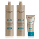 Lowell Mirtilo Shampoo Condicionador Litro e Leave-in 180ml