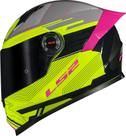 Ls2 Capacete Ff358 S Digital Preto/Amarelo