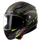 Ls2 capacete rapid ff353 rokku blk/yellow 56/s
