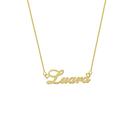 Luara colar de nome folheado a ouro 18k