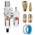 Lubrificador regulador de filtro de ar NANPU 1/2 NPT Auto-Drain
