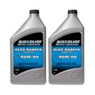 Lubrificante Quicksilver 80w90 Para Rabeta 1 Litro Kit Com 2 Litros