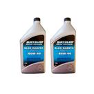 Lubrificante Quicksilver 80w90 Para Rabeta 1 Litro Kit Com 2 Litros
