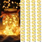 Luces de cadena AIKEI 48 unidades 7 pies 20 LED impermeables blanco cálido
