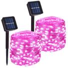 Luces de cadena DAYLIGHTIR 200 LED 20m Solares de color rosa