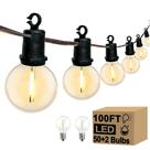 Luces de cadena para exteriores Xingzd 30 metros LED G40 Globo 52 Bombillas
