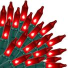 Luces de Navidad Estrella Parpadeante 10 metros 150 Incandescentes Rojas