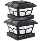 Luces de Tapa para Poste Solar SIEDiNLAR con 8 LEDs y 2 Modos de Color
