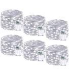 Luces Decorativas BOSSERN Paquete de 6, 6 metros, 60 LED Blanco Frío con Temporizador