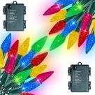 Luces Navideñas en Cadena Brillo Deslumbrante C6 Multicolor 10m 100 LED Luces Navideñas en Cadena Brillo Deslumbrante C6 Multicolor 10m 100 LED