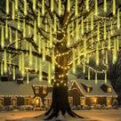 Luces Navideñas para Exteriores Adecorty 8 Tubos 192 LED Blanco Cálido Luces Navideñas para Exteriores Adecorty 8 Tubos 192 LED Blanco Cálido
