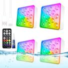 Luces para Piscina LOFTEK Recargables 13 LEDs Impermeables Paquete de 4