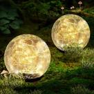 Luces Solares de Bola para Jardín Coroor 12 cm 50 LED Impermeables Luces Solares de Bola para Jardín Coroor 12 cm 50 LED Impermeables