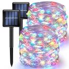 Luces Solares de Cadena TW SHINE 240 LED 24 m 8 Modos Paquete de 2