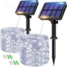Luces solares en cadena btfarm 2 paquetes 160 LED 20m impermeables Luces solares en cadena btfarm 2 paquetes 160 LED 20m impermeables
