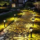 Luces Solares para Exteriores GIGALUMI, Paquete de 16, Impermeables, 35.6 cm