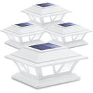 Luces Solares para Poste SIEDiNLAR 2 Modos Paquete de 4 Impermeables