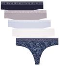 Lucky Brand Calzones Tanga de Microfibra Paquete de 5 Talle Grande Lucky Brand Calzones Tanga de Microfibra Paquete de 5 Talle Grande
