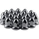 Lug Nut Covers IbroPrat Chrome 33 mm para caminhões semi x20