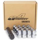 Lug Nut Set GA Supply 3/8-24 cromada de ponta fechada, 35 mm, 16 unidades