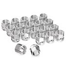 Lug Nuts GaSupply 1/2-20 cromado 21 mm de altura 19 mm hexagonal 60 20 unidades