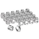 Lug Nuts GaSupply M14x2, extremidade aberta curta, 21 mm, 19 mm, cromo, 20 unidades