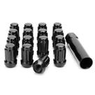Lug Nuts glorider ATV M12x1.5 Spline 16 unidades com chave de soquete preta